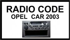 Radio Code Opel Car2003 car 2003 schnelle Hilfe / Mo - So Key Kode BLAUPUNKT ?
