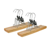 2 x Haushalt InternationaI Hosen-Spanner- Set 3-tlg. aus Holz