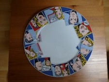 Eschenbach Pop Art Porzellan Teller Living Colours Love Visions 26 cm sehr gut