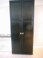Ikea " Pax "Kleiderschrank schwarz 2x komplett  inklusive Belauchtung