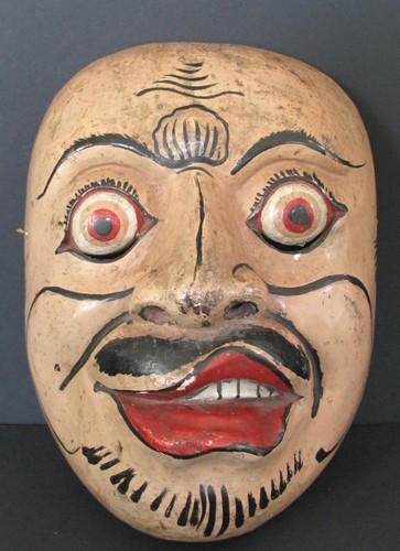 Maske mit spielfigur aus - aus, holz
