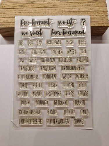 Stempelset hochzeit gäste - gäste,