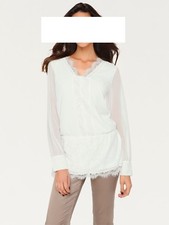 Designer Bluse Tunika Spitze