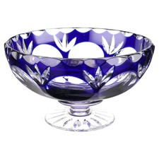 Schale auf Fuß kobaltblau