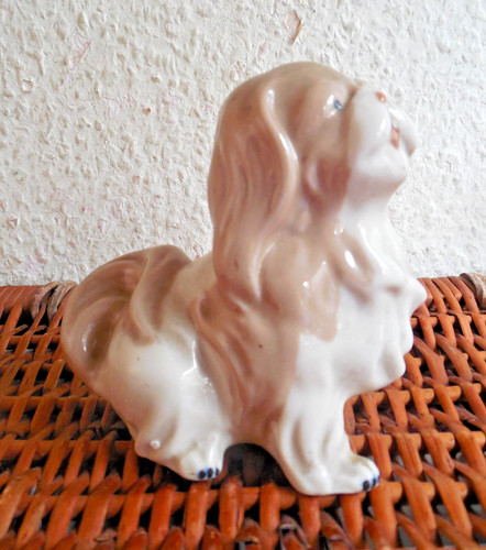 Porzellan figur hund - figur,