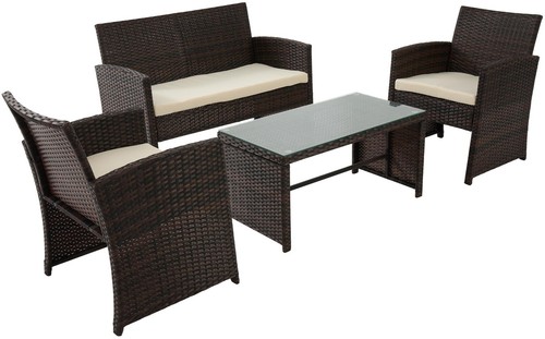 Polyrattan sitzgruppe toruba - polyrattan,