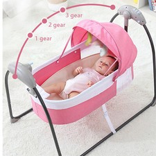 Elektrische Babywiege Stubenwagen Kinderbett Babybett Babywippe Bett Baby Wippen