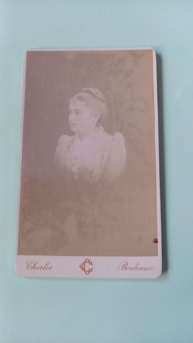Cdv foto frau fotograf chambon - frau,