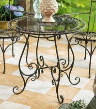 Bistro Tisch aus Metall Antik