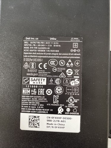 Dell 3a 240w netzteil - 19.5v,