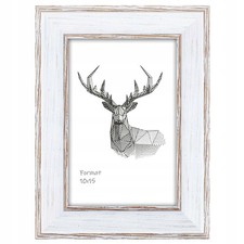 Holz Bilderrahmen 13x18 weiß