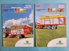 2 Prospekte Pöttinger Ladewagen mit Förderschwingen