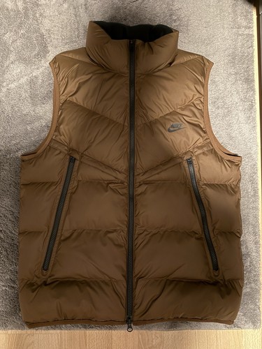 Nike puffer weste - braun, gr.m