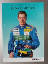 Motorsport Autogrammkarte Thomas Mutsch, KMS Benetton Junior Formel 3