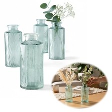 Retro glas vase 14cm grün - glas-vase,