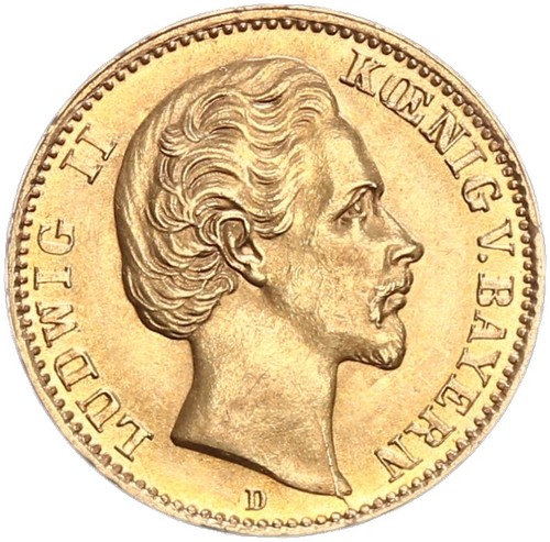 Bayern ludwig mark 1875 - ludwig, 10