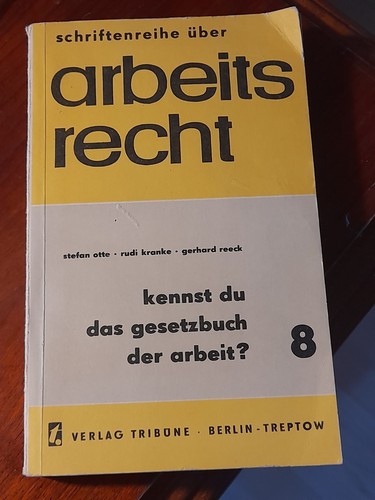 Ddr arbeitsrecht heft - ddr, 8