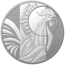 Silbermünze Der Hahn 2015 -