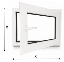 Kunststoff Fenster nach Maß Anfertigung Maßanfertigung Sondermaß Dreh Kipp