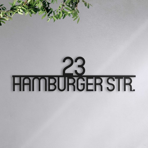 hausnummer edelstahl 30 cm