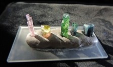 TOP Turmalin Kollektion Afghanistan 3,8g Rubellit Indigolit Verdelit Elbait #H