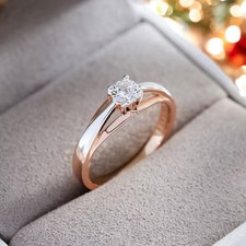EDLES Frau Ring  WeißRosegold