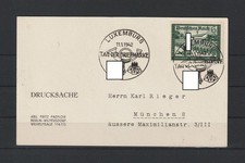 C856) Dt. Reich Karte Sonderstempel Tag der Briefmarke 1942 Luxemburg