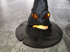 Halloween Hexenhut 11cm hoch/breit Grusel Deko mit Led Teelicht Geschenk Party 