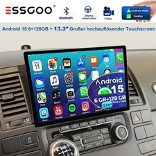 13.3" 6+128G Carplay Für VW T5 Multivan 2008-2015 Android 15 Autoradio  GPS Navi
