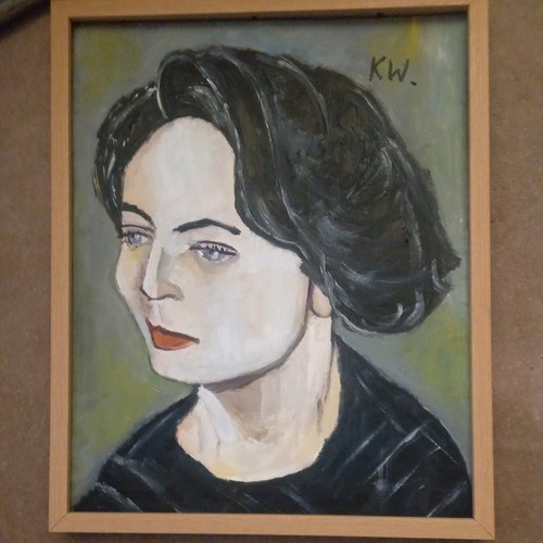 Oil painting original female - oil,