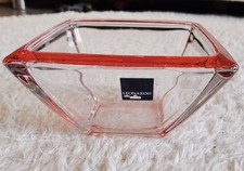 Glas Schale Schüssel Leonardo rot eckig
