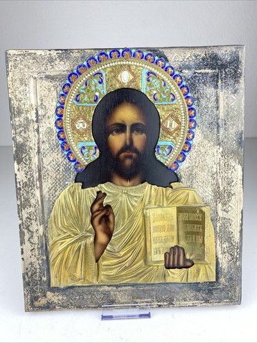 Alte russische ikone jesus - alte,