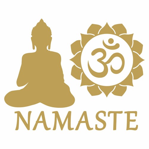 Buddha aufkleber namaste deko - buddha,