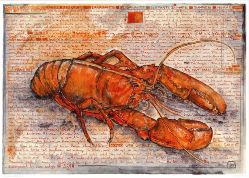Kunstdruck hummer von - "hummer",