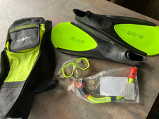 Schnorchel-Set,Gr. 38-39 (5-6), Aqua Lung, unbenutzt, Flossen, Schnorchel, Maske