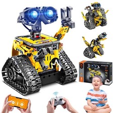 3 in 1 Roboter Kinder Technik Bausatz Ferngesteuert App-Steuerung Spielzeug STEM