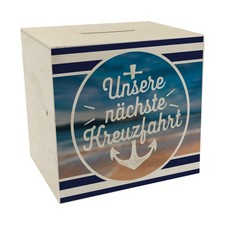 Maritime Spardose aus Holz -