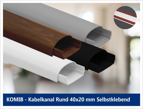 Kabelkanal halbrund 40x20 - , /