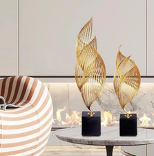 Moderne Deko Skulptur Goldene