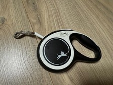 Hundeleine Flexi Schwarz Weiß Neuwertig Leine 3m Rollleine