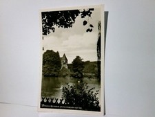 Murrhardt. Walterichskirche mit See. Alte Ansichtskarte / Postkarte s/w, gel. 19