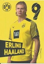 Erling Haaland - Borussia Dortmund - 2021/2022 - Autogrammkarte - Druck