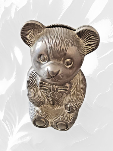 Vintage teddybär spardose - teddybär,