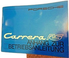 Porsche Carrera 911 RS Anhang zur Betriebsanleitung