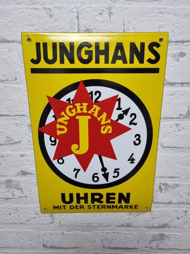 Emailschild junghans uhren - emailschild,