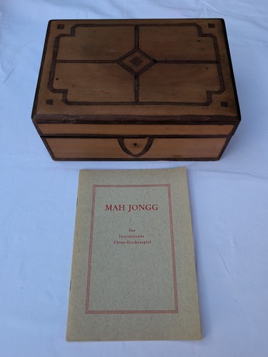 Mah jongg holz spiel - holz, vintage