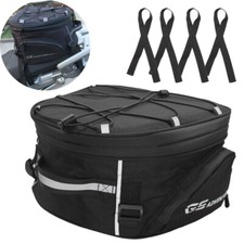 Motorrad Hecktasche Wasserdicht Hinten Koffer Rücksitz Pack Gepäcktasche Schwarz