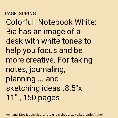 Colorfull notebook white bia - colorfull,
