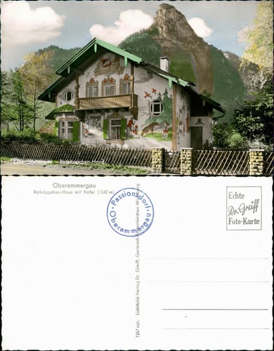 Ansichtskarte oberammergau - ansichtskarte,