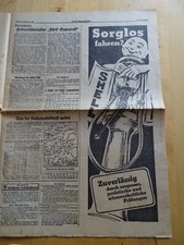antike Werbung für Shell, 1938, Zapfsäule, in Zeitung aus Dresden v. 09.09.1938